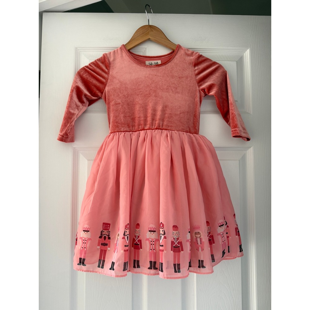 Girls Taylor Joelle Pink Nutcracker Tutu Dress Holiday Festive